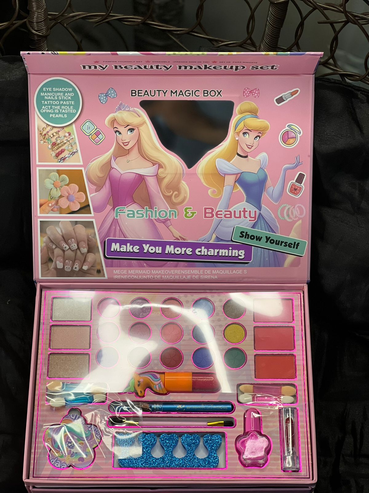 My Beauty Makeup Set for Kids – Accessory & Makeup Kit with Eyeshadows, Lip Gloss, Nail Art & Fun Accessories