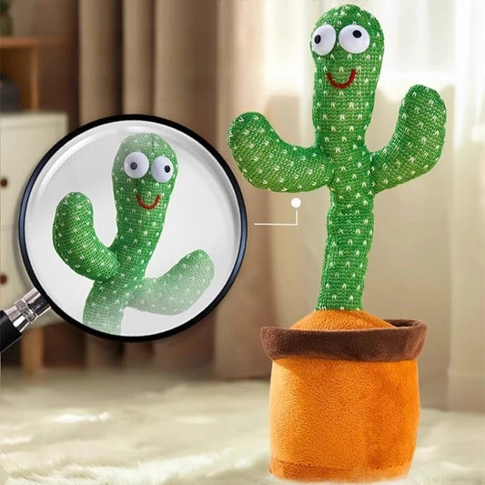 Rechargeable Dancing Cactus Toy - Music, LED Lights & Plush Entertainment for Kids