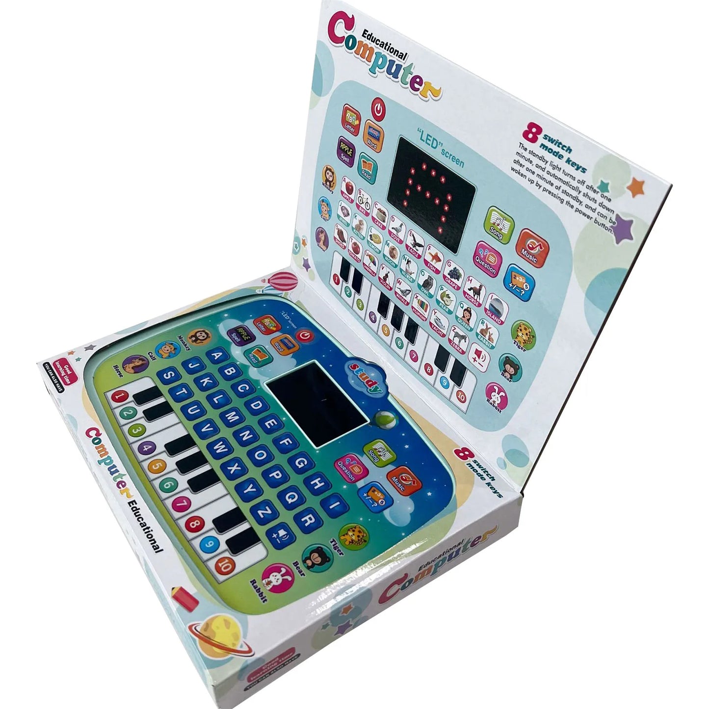 Educational Computer Toys, Electronic Study Game for 3+ Year Birthday Presents (Kids Computer)