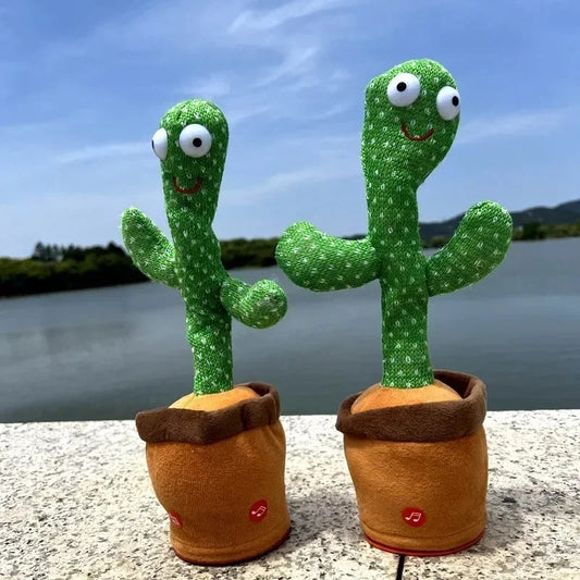 Rechargeable Dancing Cactus Toy - Music, LED Lights & Plush Entertainment for Kids