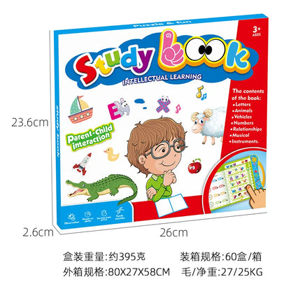 Interactive Children E Book - Musical English Educational Phonetic Learning E Book for Boys & Toddlers - Intelligence Book