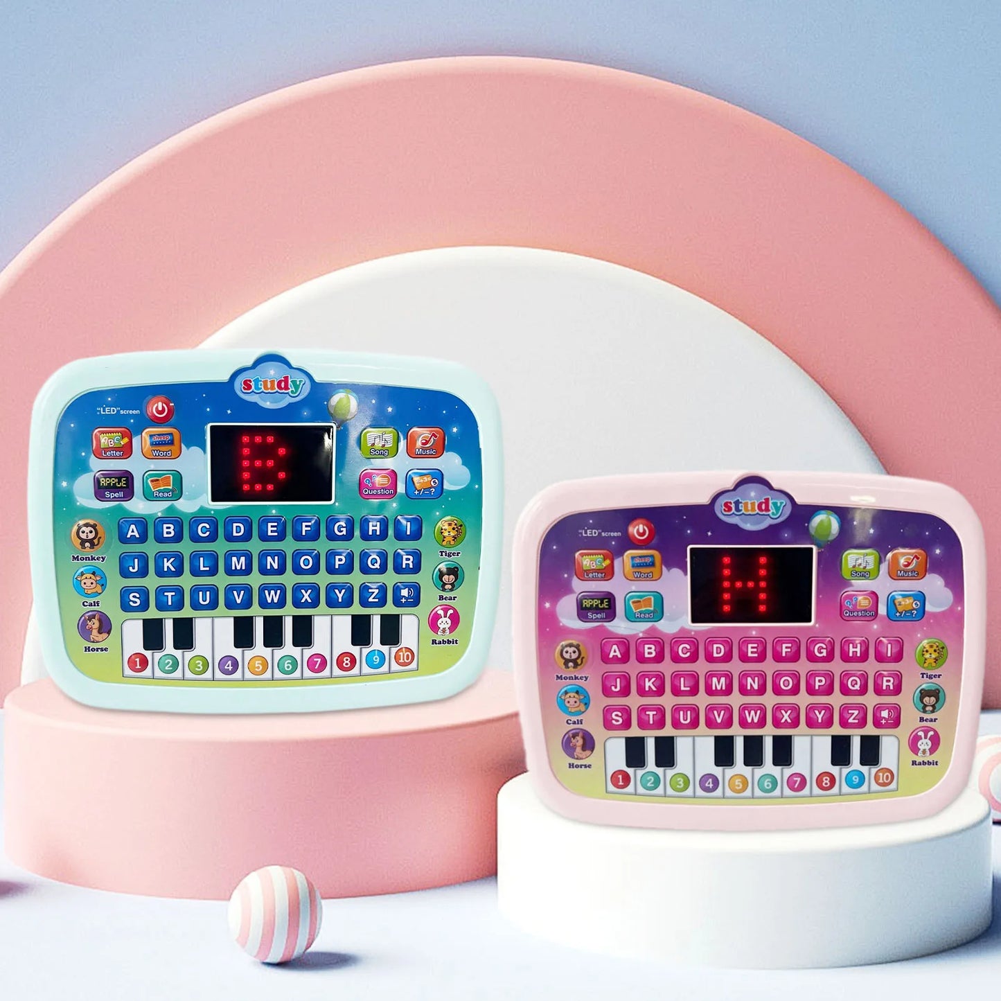 Educational Computer Toys, Electronic Study Game for 3+ Year Birthday Presents (Kids Computer)