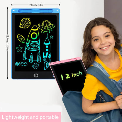 Electronic Handwriting Pad - Writing Board Drawing Tablet - LCD Screen Writing Tablet - Digital Graphic Toys for child 8 inch, 10 inch, 12 inch