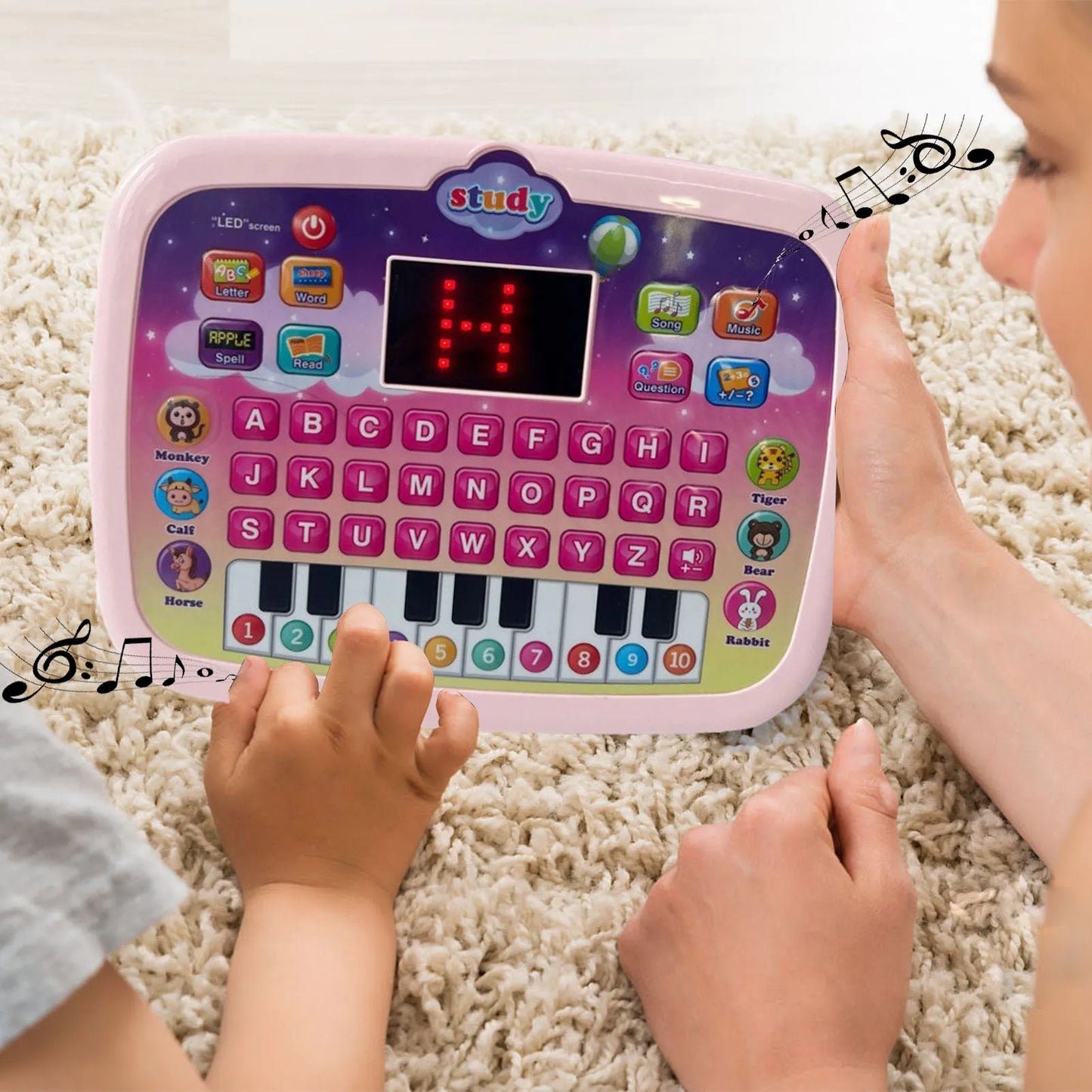 Educational Computer Toys, Electronic Study Game for 3+ Year Birthday Presents (Kids Computer)