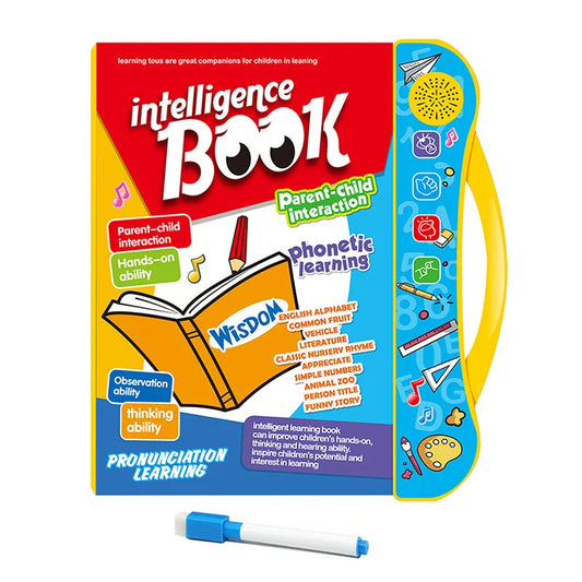 Interactive Children E Book - Musical English Educational Phonetic Learning E Book for Boys & Toddlers - Intelligence Book