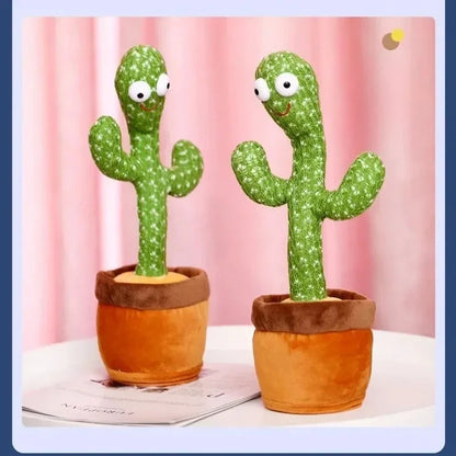 Rechargeable Dancing Cactus Toy - Music, LED Lights & Plush Entertainment for Kids