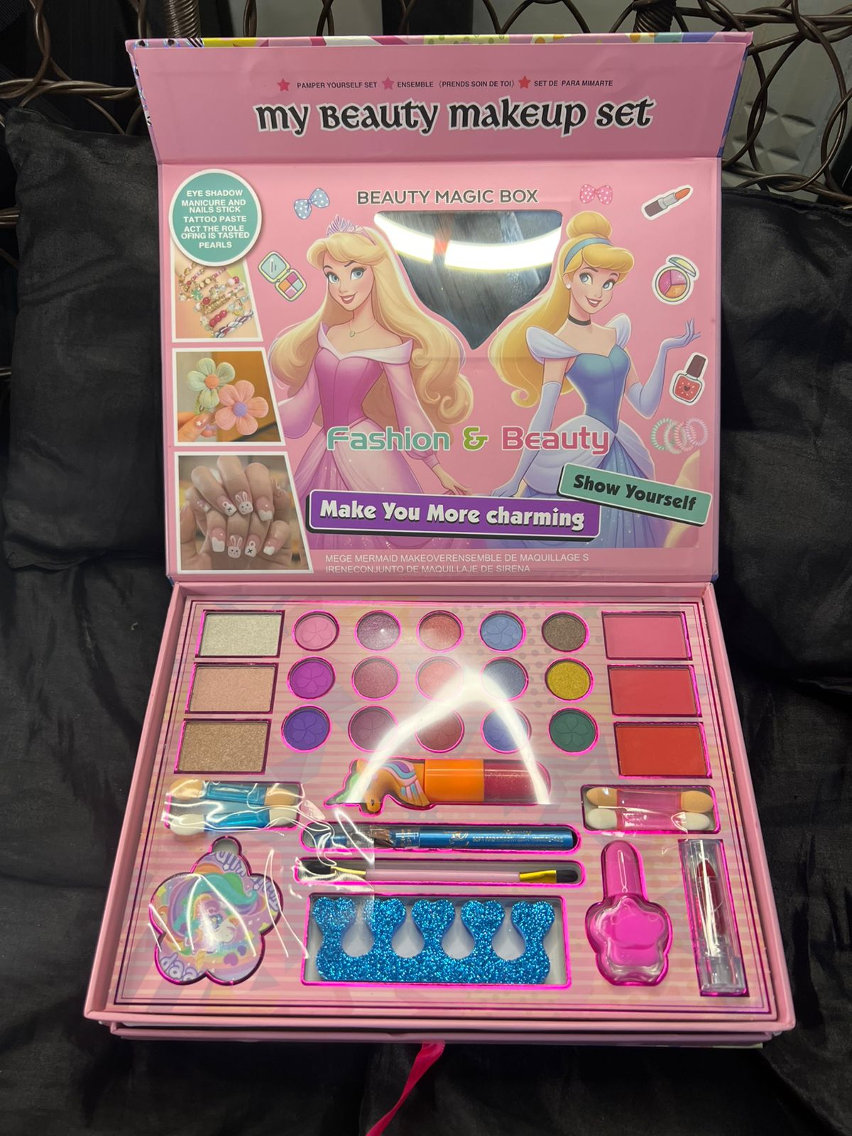 My Beauty Makeup Set for Kids – Accessory & Makeup Kit with Eyeshadows, Lip Gloss, Nail Art & Fun Accessories